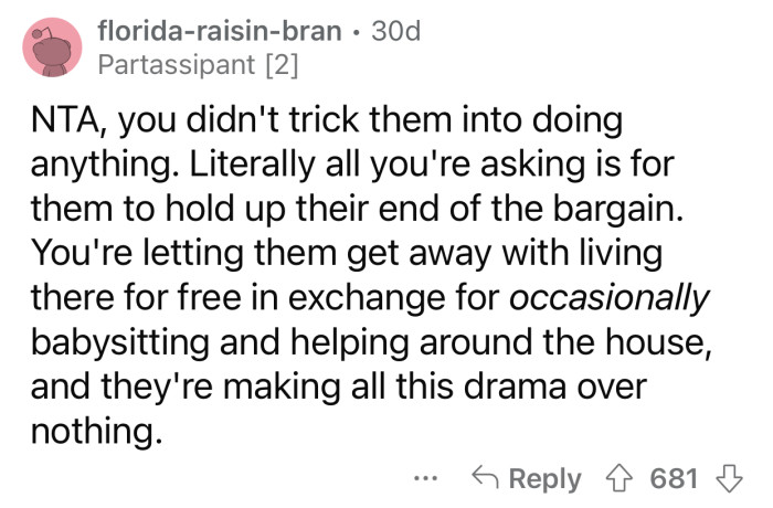 OP gave them a good deal, but they're still complaining.