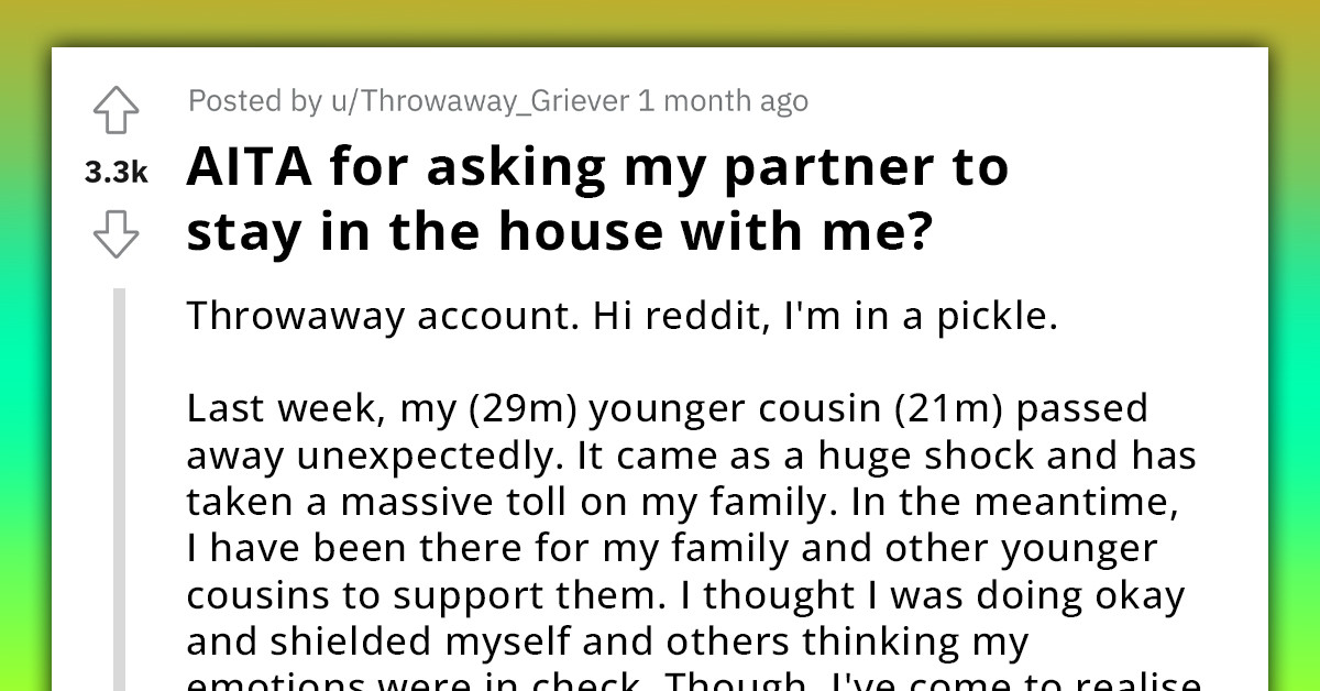 Redditor Disappointed In Partner Because She Prioritizes Going Out With Friends Over Comforting Him After His Loss