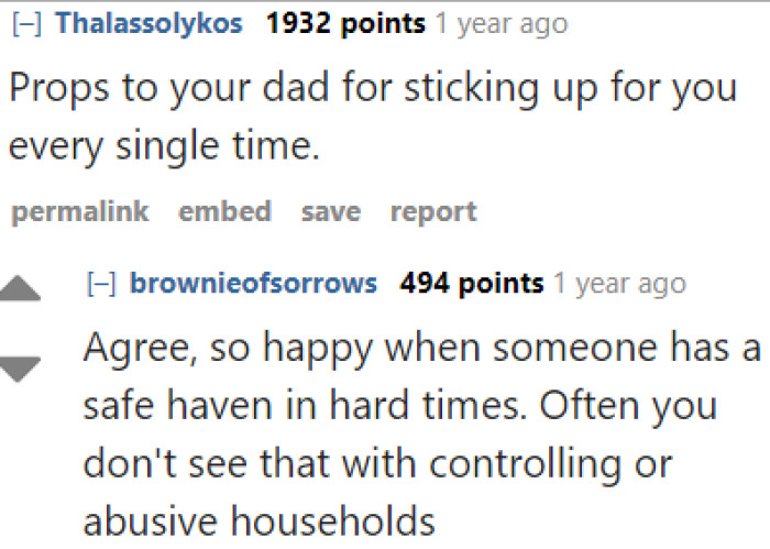 The OP is fortunate to have a father like him.