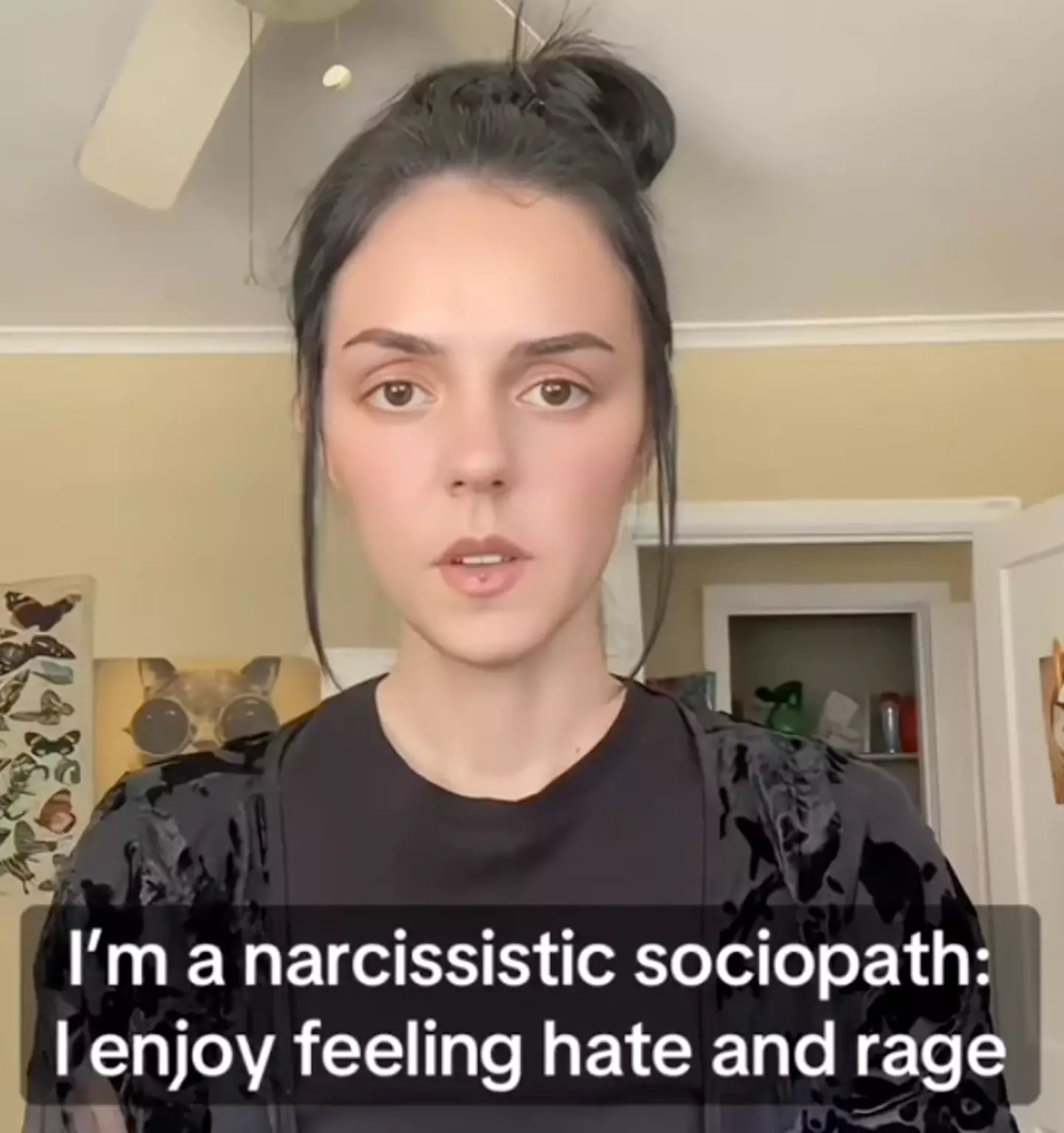 The TikToker claims to be diagnosed as a sociopath and gives us some insight into her life.