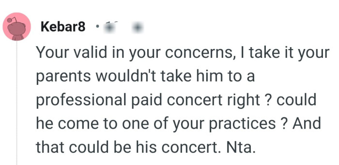 A professional paid concert