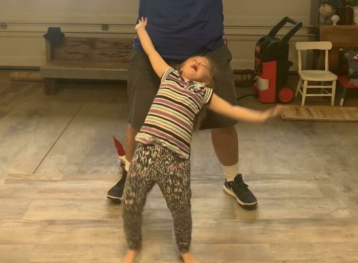 "My Daughter Stepping On A LEGO"