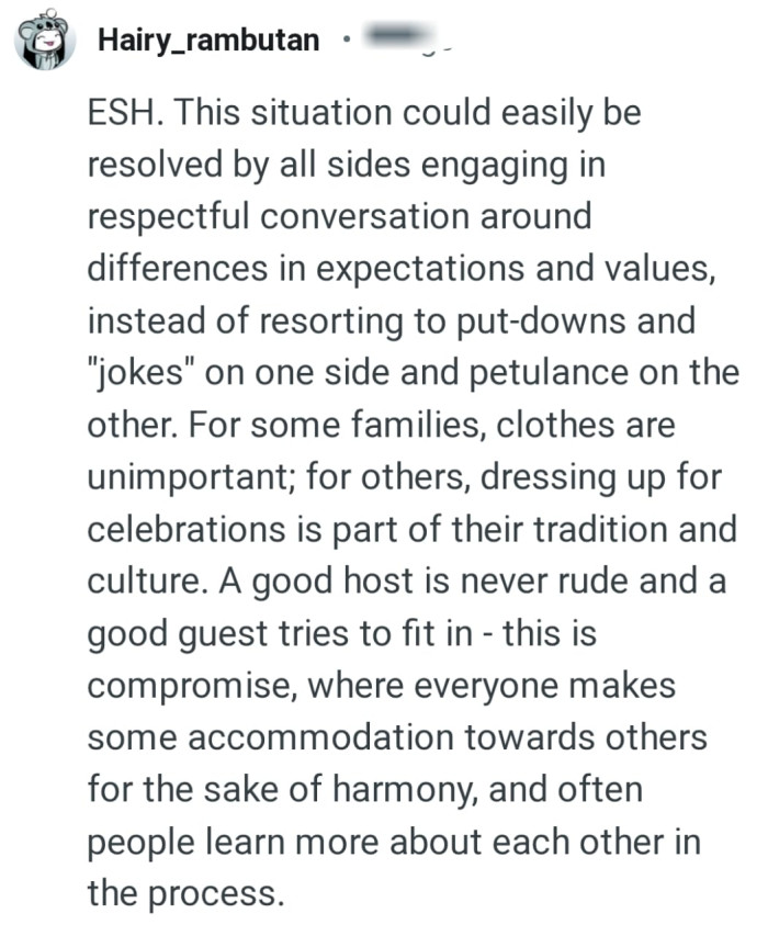 A good host is never rude