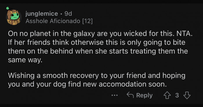 The friends will eventually get treated the same.