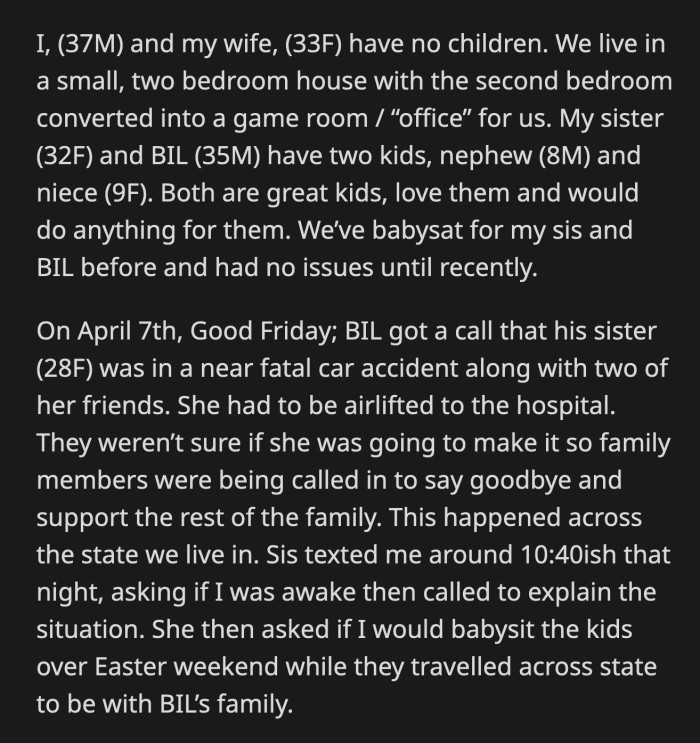 OP snapped. He repeated his first two reasons and explained that 