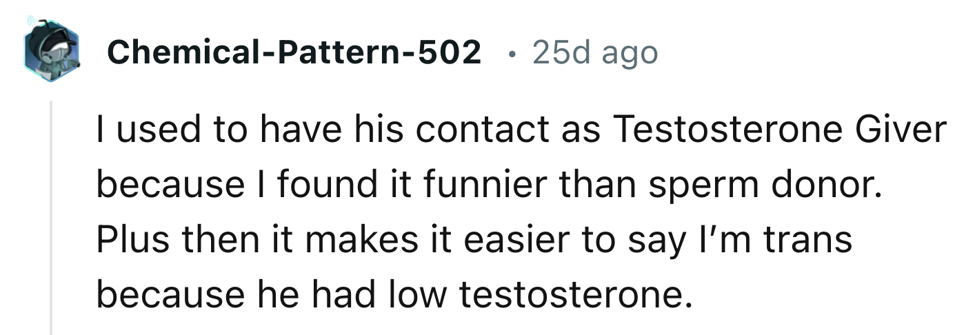 Many People Refer To Their Father As a 