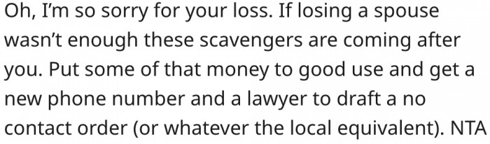 15. He should use the money to hire a good lawyer.