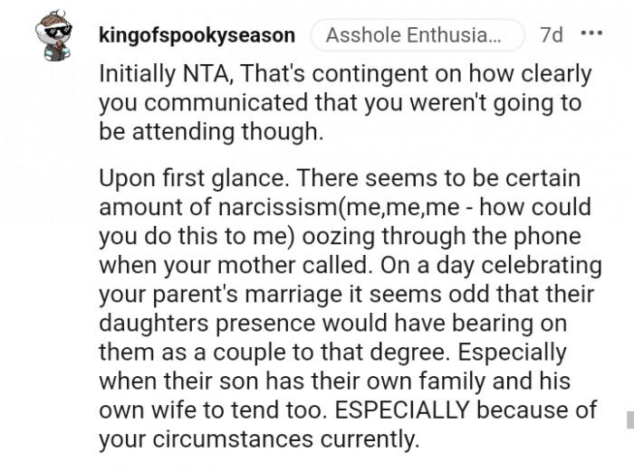 Their son has his own family