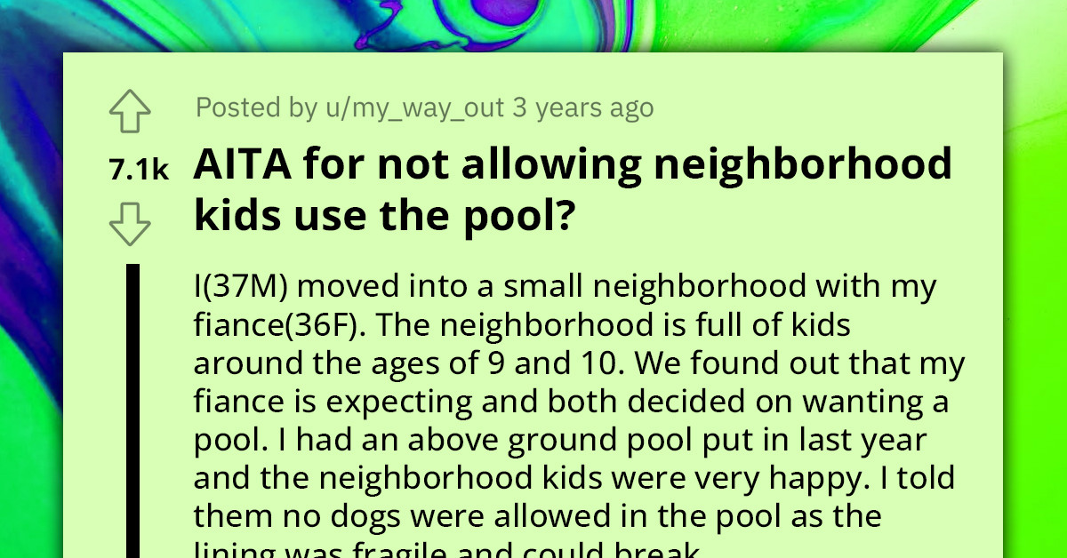 Man Puts A Stop To Neighborhood Kids Using His Pool Following Damage Incident, Faces Backlash From Outraged Parents