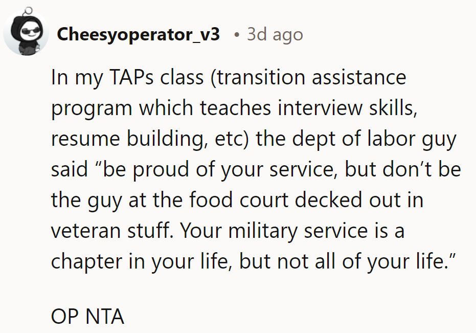 The service is just one chapter, not the whole book.