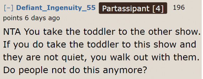 Not all parents do this, sadly.