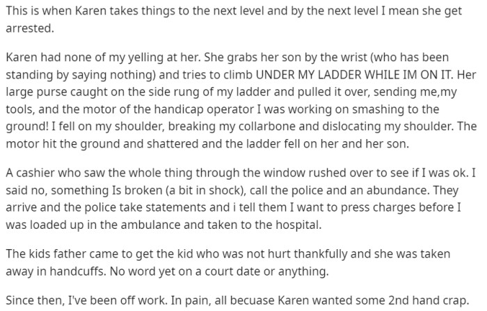 Karen Takes Things to the Next Level and Gets Arrested