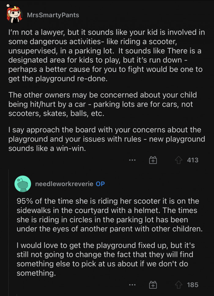 OP replied to some comments to clarify anything that got misunderstood.