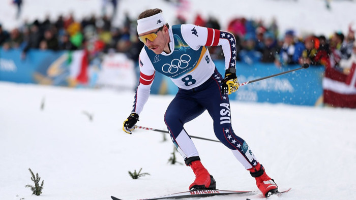 Klaebo and Ben Ogden race in a dramatic cross-country skiing finish.