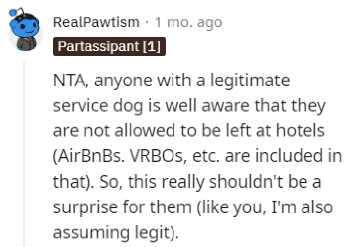 The friend should have seen that coming