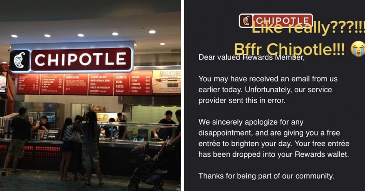 Customer Thinks They Hit The Burrito Jackpot, But Chipotle Says "Whoops"