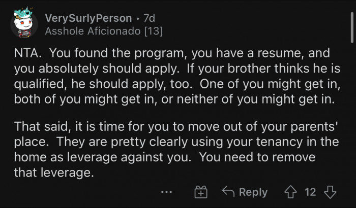 OP's parents are using her tenancy in the home as leverage against her.