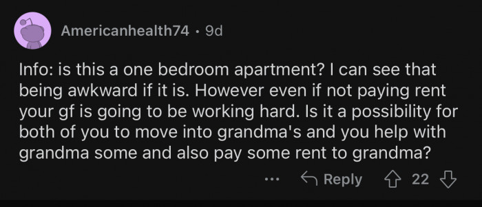 OP's girlfriend is going to be working hard regardless.