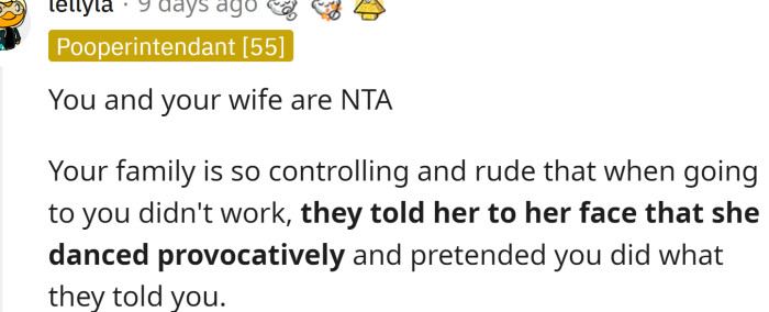 Mom and aunt are controlling and rude.