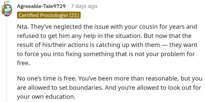 They neglected the problems for years, so it's them to be blamed.