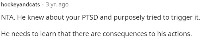 He must be taught a lesson.