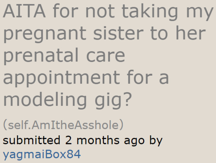 The original poster (OP) is a teenager who agreed to a modeling project.