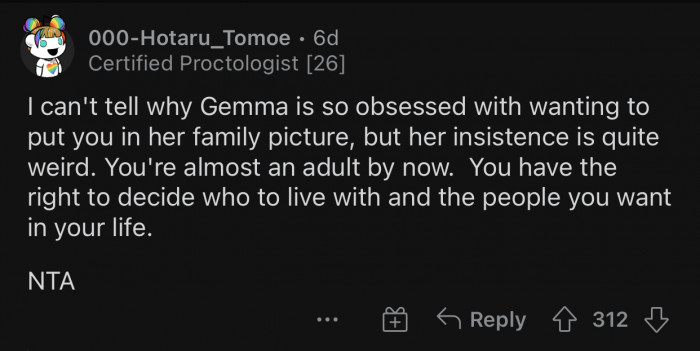 OP is almost an adult and can make that choice on his own.