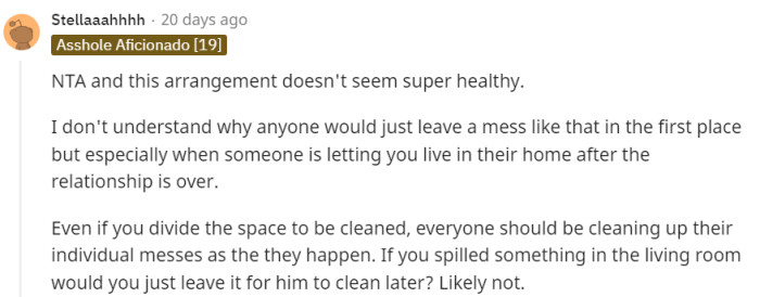 Everyone should be cleaning up their messes