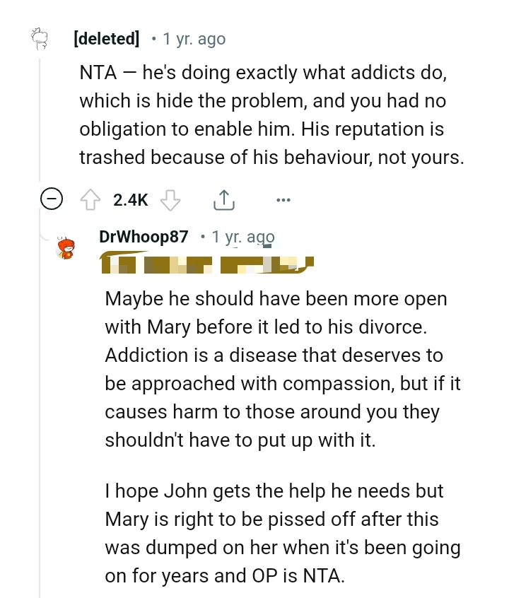 His reputation is trashed