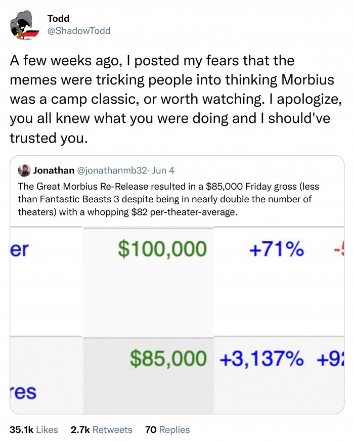 1. I bet they never expected to fail THIS hard.