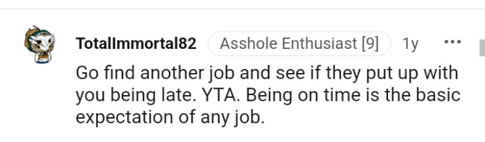 Being on time is the basic expectation