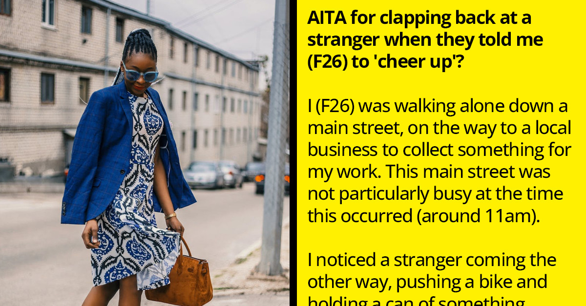 Brave Woman Claps Back At A Man After He Told Her To Cheer Up While She Was Walking On The Street Alone