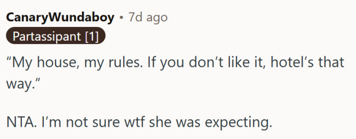 What was she expecting?