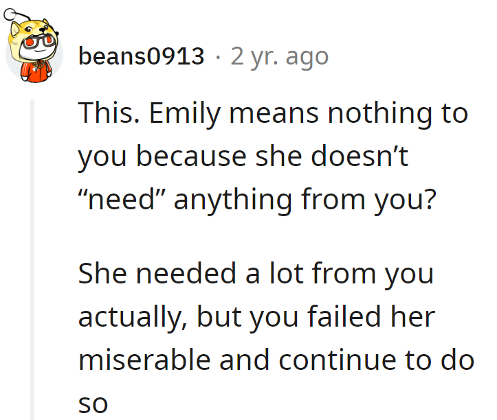 Parenting plot twist: Emily needed a lot but got a little. Cue the sequel of failed attempts—coming soon to her family drama near her.