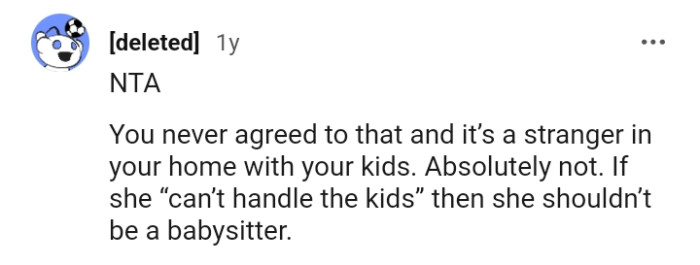 This Redditor Says She Should Not Be a Babysitter If She Can't Handle the Kids