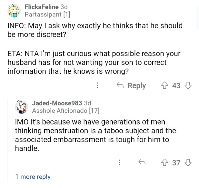 13. The easiest way is to correct his son because he can't handle the situation alone.
