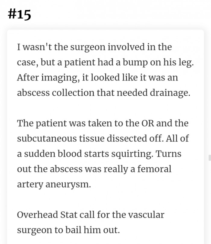 15. This is why patients should also learn to research for themselves in any medical situation.