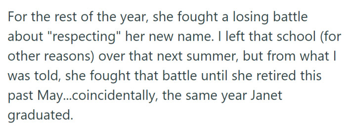 Old B*tch struggled in vain for respect regarding her 