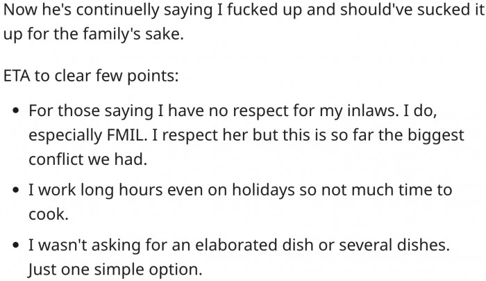 So, was she wrong? Reddit responds.