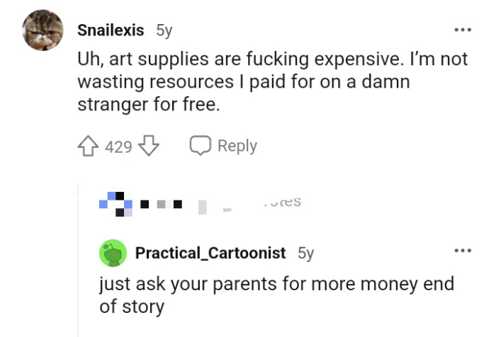 Art Supplies Are Expensive to Be Given for Free