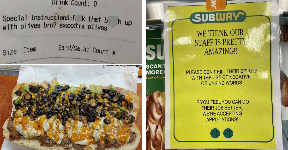 40 Times Laughable And Wholesome Posts About Customer Behavior Have Been Shared In An Online Subway Group