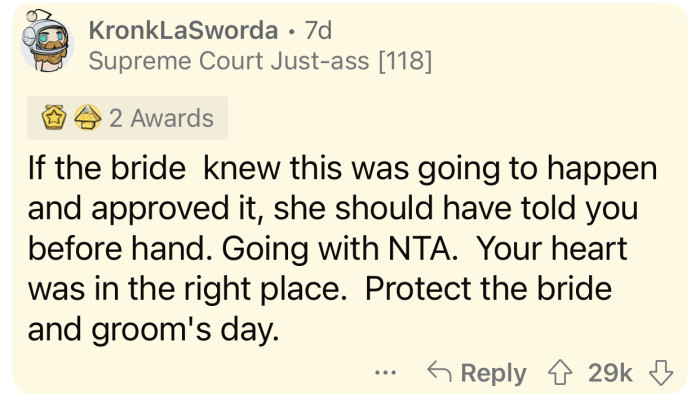 OP's heart was in the right place.