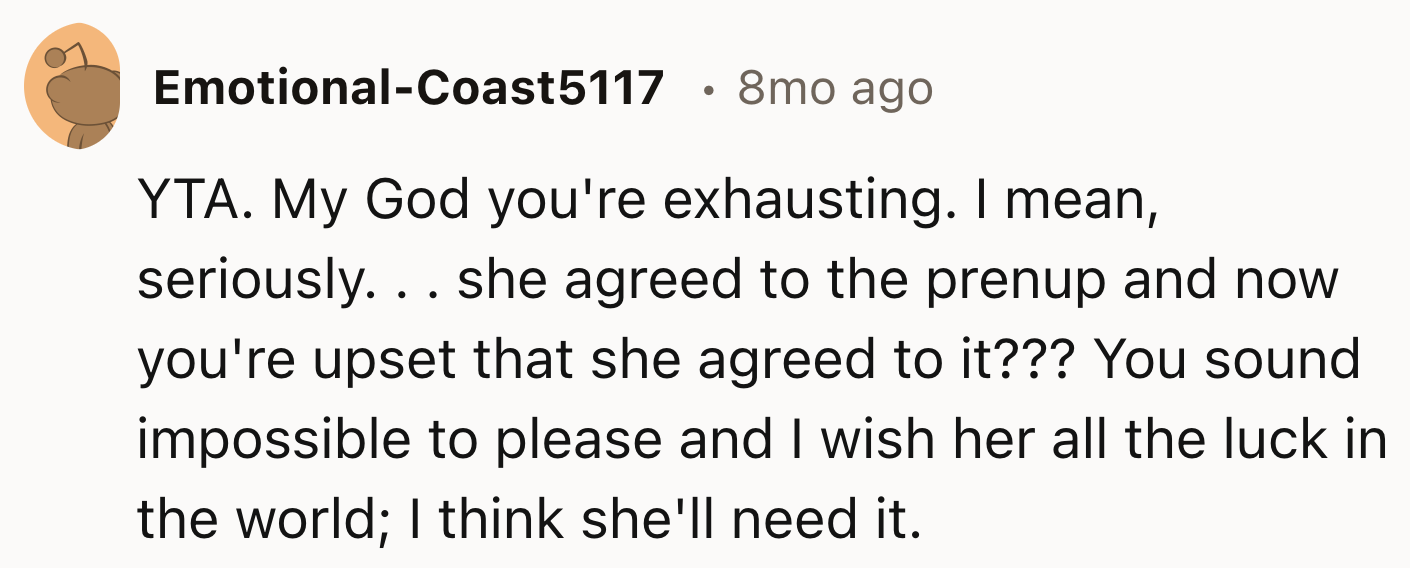 OP Sounds Exhausting