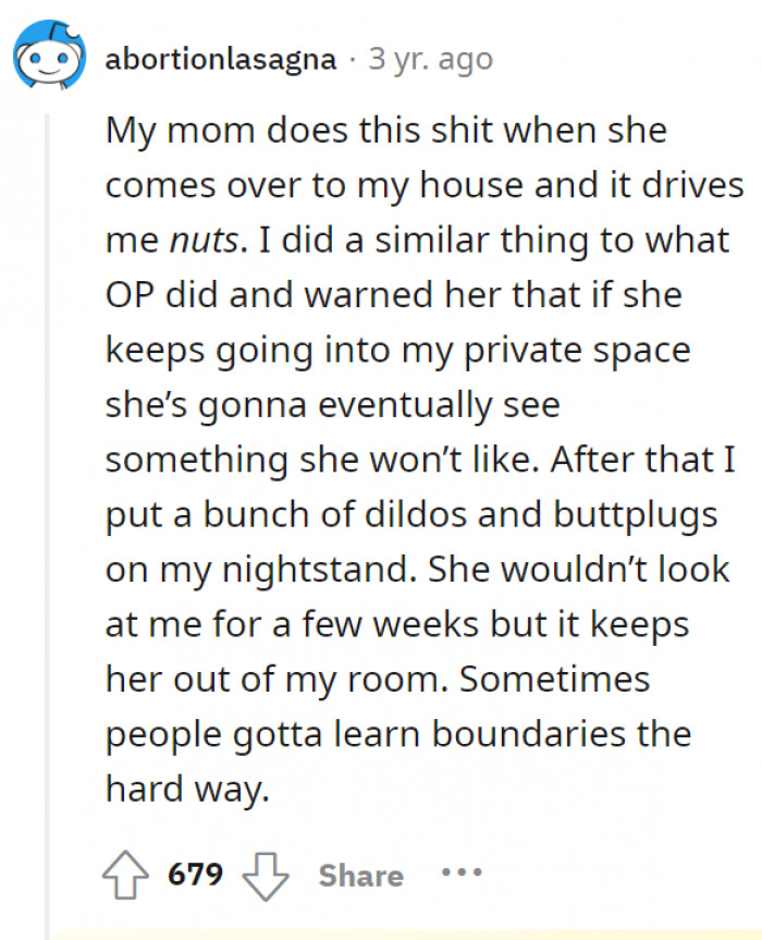 The girl would definitely be one of *those* moms.