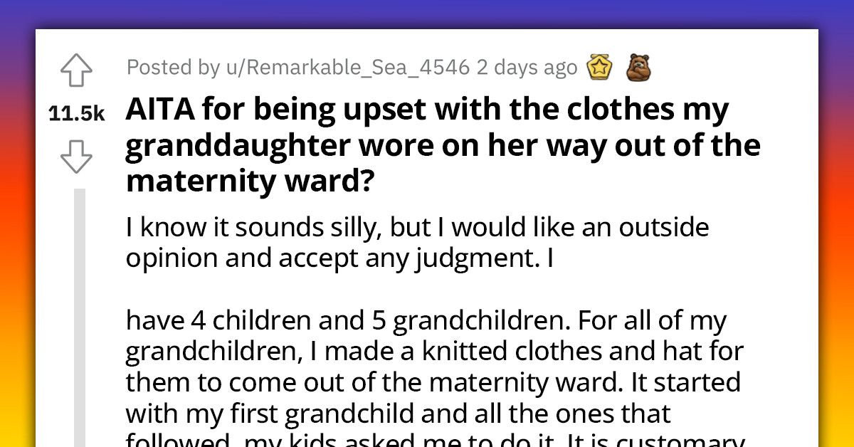 Redditor Left Heartbroken As Daughter Chooses Expensive Branded Clothes For The Baby Instead of Her 7-Month Handcrafted Baby Clothes