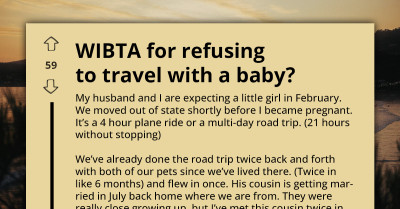 New Mom Refuses Cross-Country Trip With Newborn Despite Husband Wanting Family Reunion