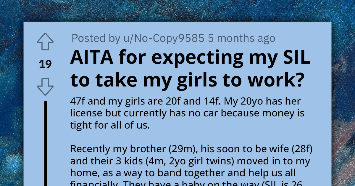 Pregnant Sister-In-Law's Role As Family Chauffeur Stirs Debate On Fair Contributions In Multi-Generational Home