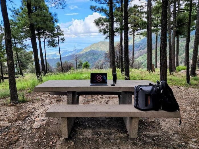 35. I Am A Remote Worker. I Chose This Desk To Work From Today