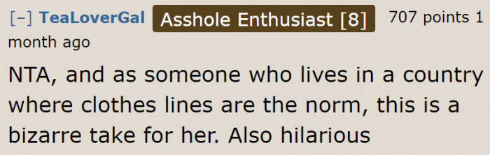 There is something wrong with this woman if she's criticizing people for what's considered a normal practice.