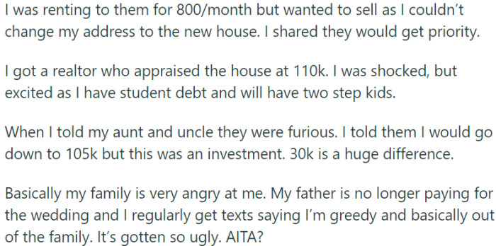 Redditor struggles with family backlash over house sale amid personal financial needs